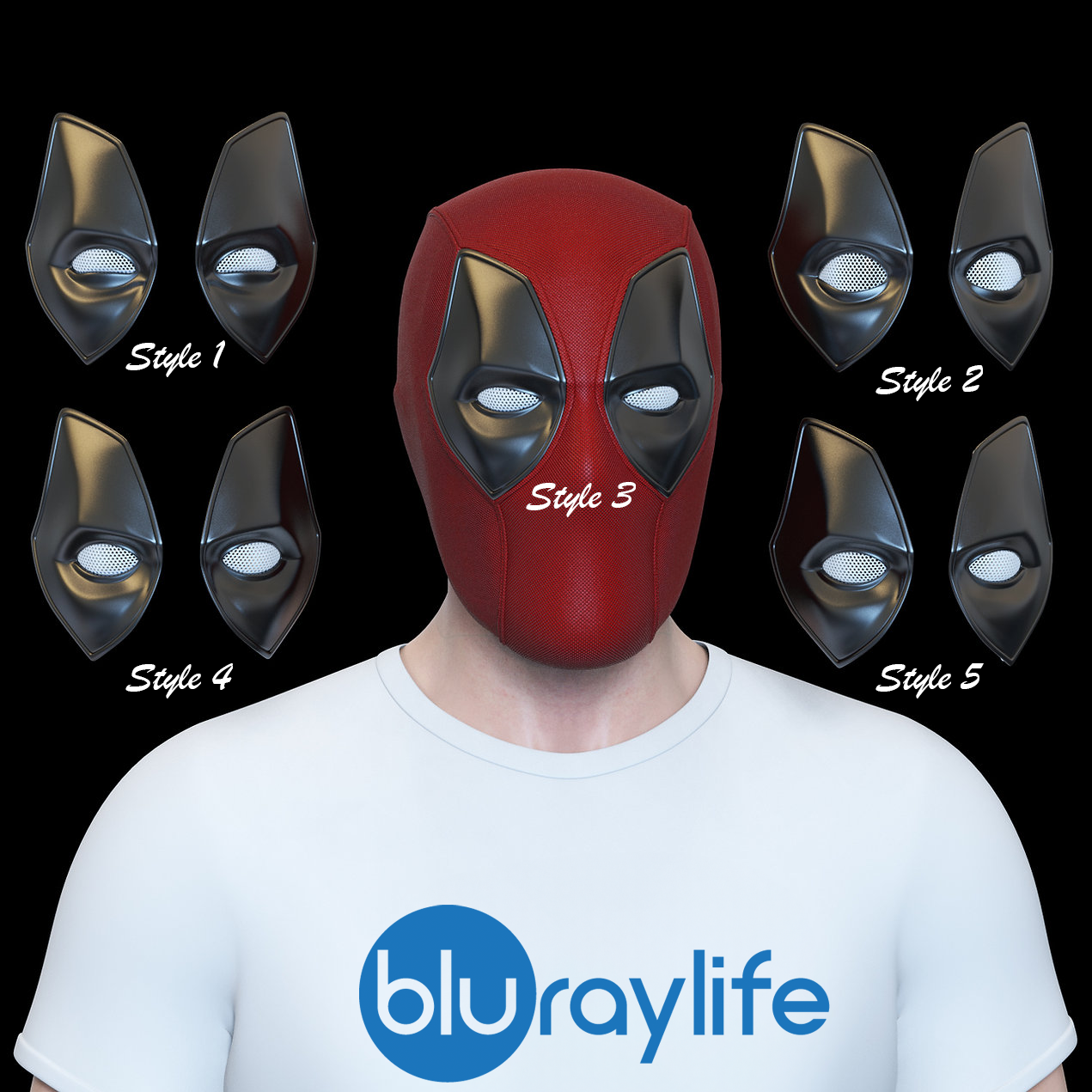 Deadpool Cosplay and Display Mask: Featuring Magnetic Panels and Expressive Eyes
