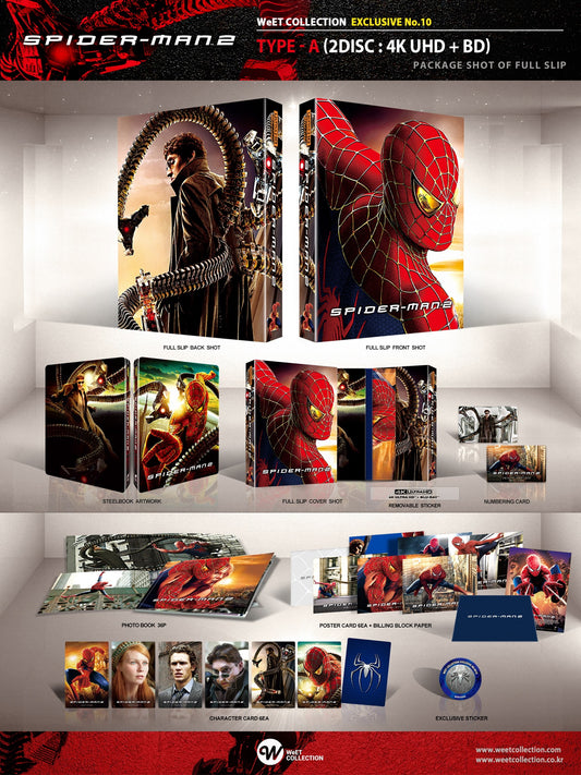 Spider-Man 2 4K+2D Blu-ray Steelbook WeET Collection Exclusive #10 Full Slip