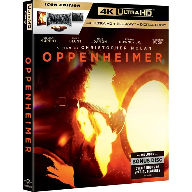 Oppenheimer (Icon Edition) (Walmart Exclusive) (4K UHD + Blu-ray + Digital Copy)