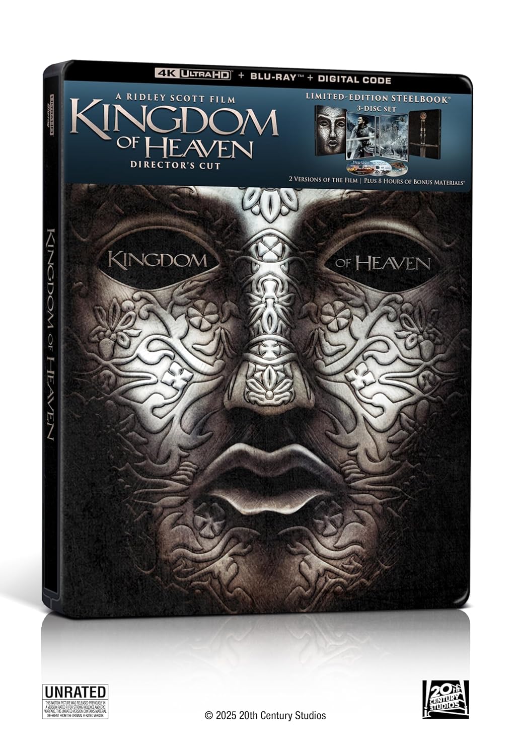 Kingdom Of Heaven (Director's Cut) 4K Ultra HD Steelbook + Blu-ray + Digital 4K (3 Discs)