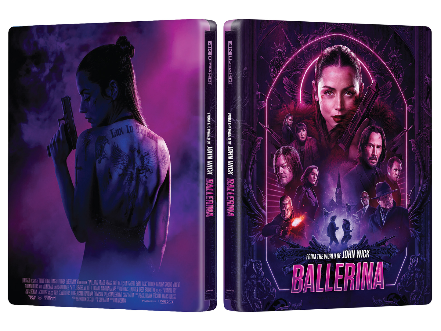From the World of John Wick: Ballerina 4K Blu-ray Steelbook Manta Lab Exclusive ME#90 Full Slip - PREORDER