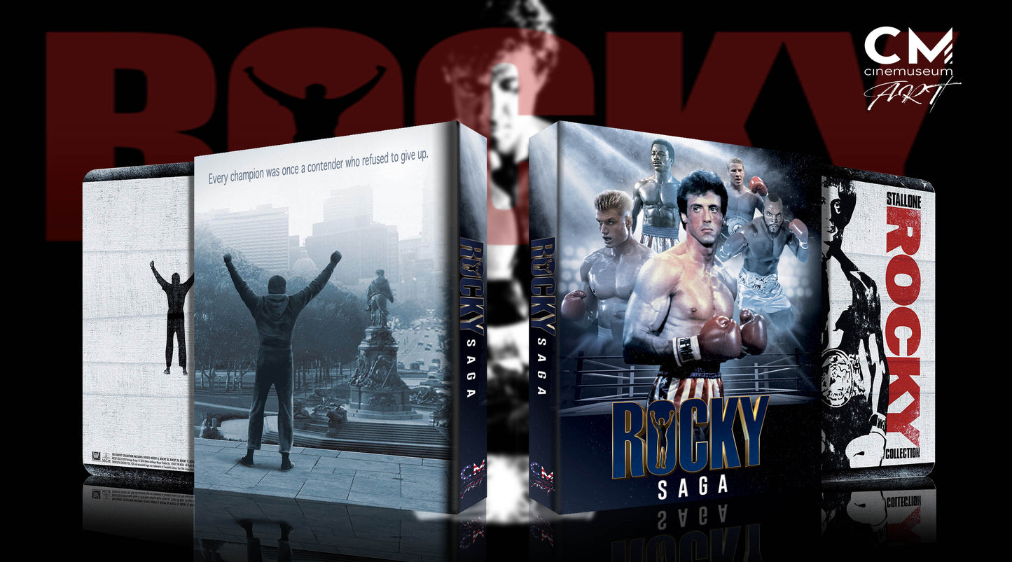Rocky Complete Saga Cinemusem CMA#07 Blu-ray Steelbook Lenticular Full Slip