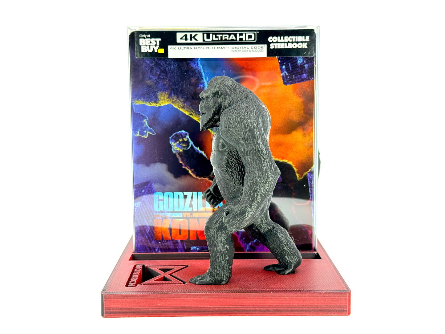 Godzilla Kong MonsterVerse 5 Steelbook Display Shelf