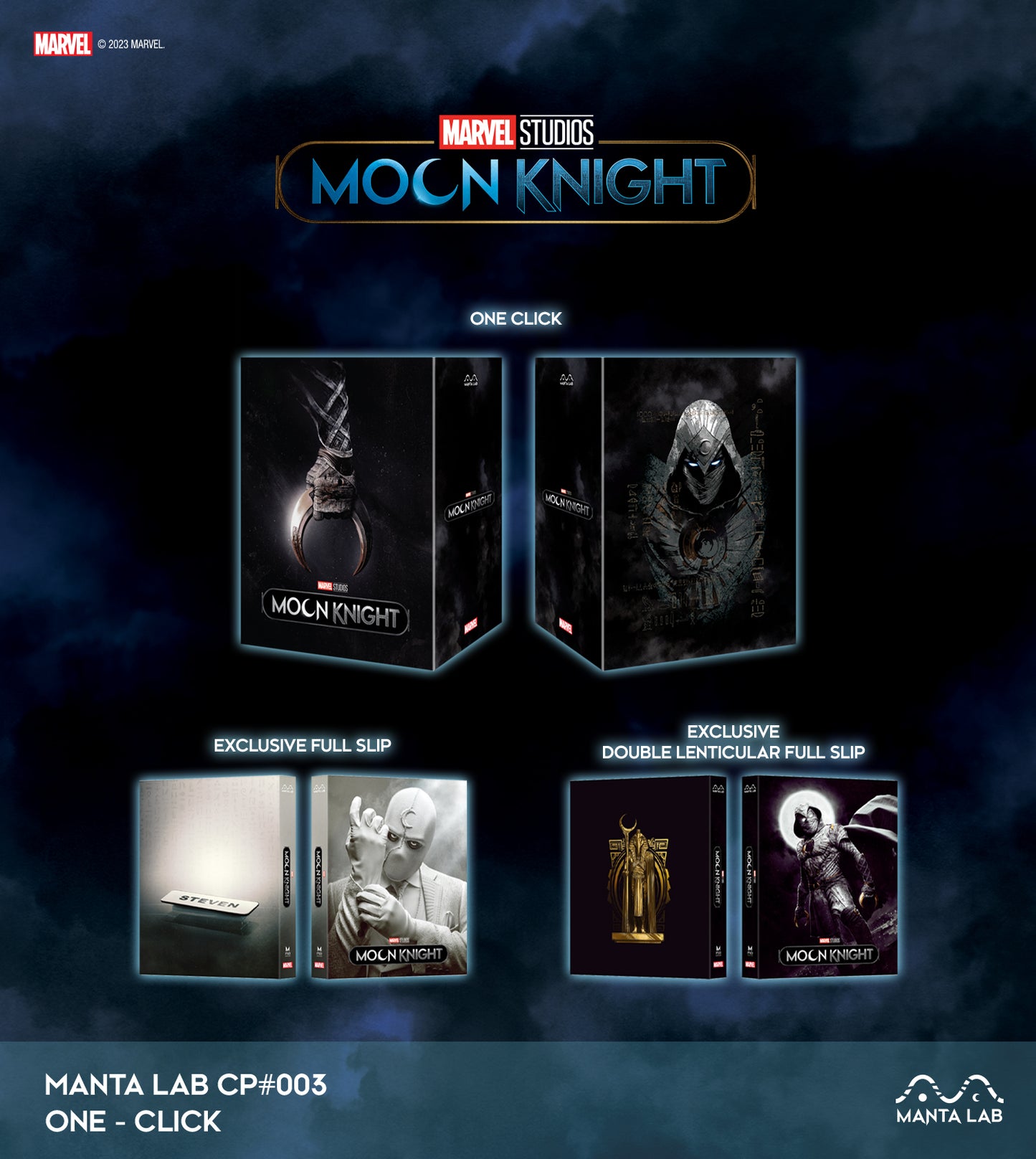 Moon Knight Steelbook Manta Lab MCP#003 One Click Box (Discless)