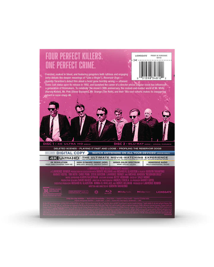 Reservoir Dogs 4K Steelbook Reprint - Mr. Pink Edition (4K Ultra HD + Blu-ray + Digital)