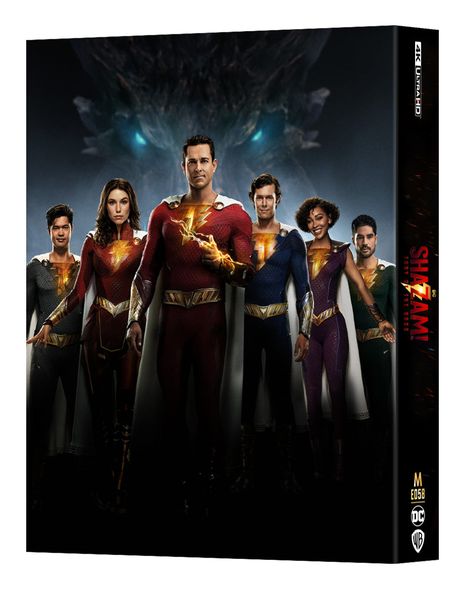 Shazam! Fury of The Gods 4K Blu-ray Steelbook Manta Lab Exclusive ME#58 HDN GB Pre-Order Full Slip