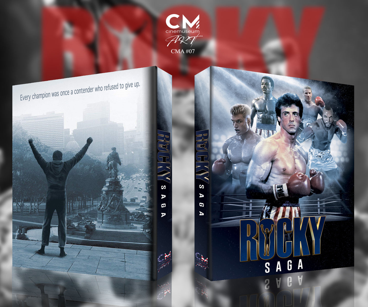 Rocky Complete Saga Cinemusem CMA#07 Blu-ray Steelbook Lenticular Full Slip