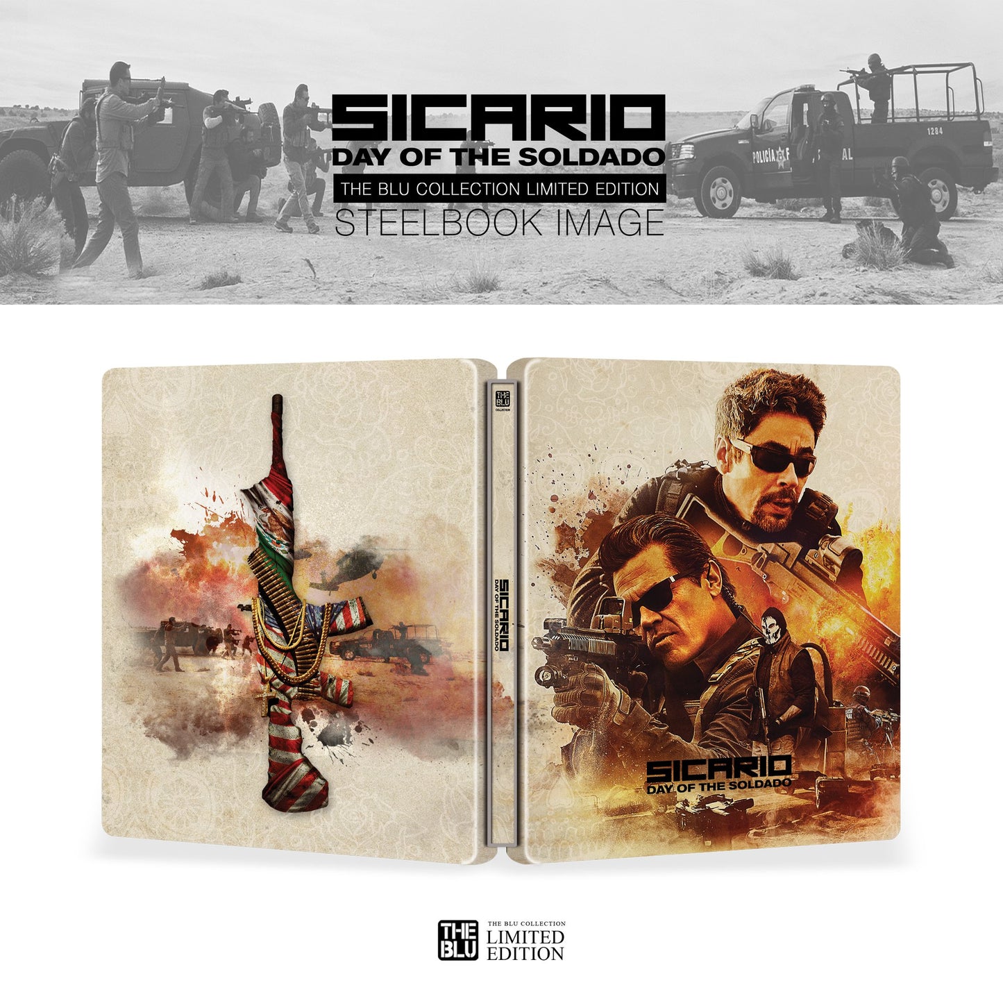 Sicario: Day of the Soldado 4K Blu-ray Steelbook The Blu Collection KimchiDVD Exclusive #73 One Click Box