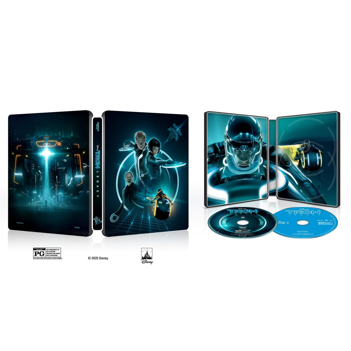 Tron & Tron Legacy 4K Ultra HD Steelbook + Blu-ray + Digital 4K Bundle