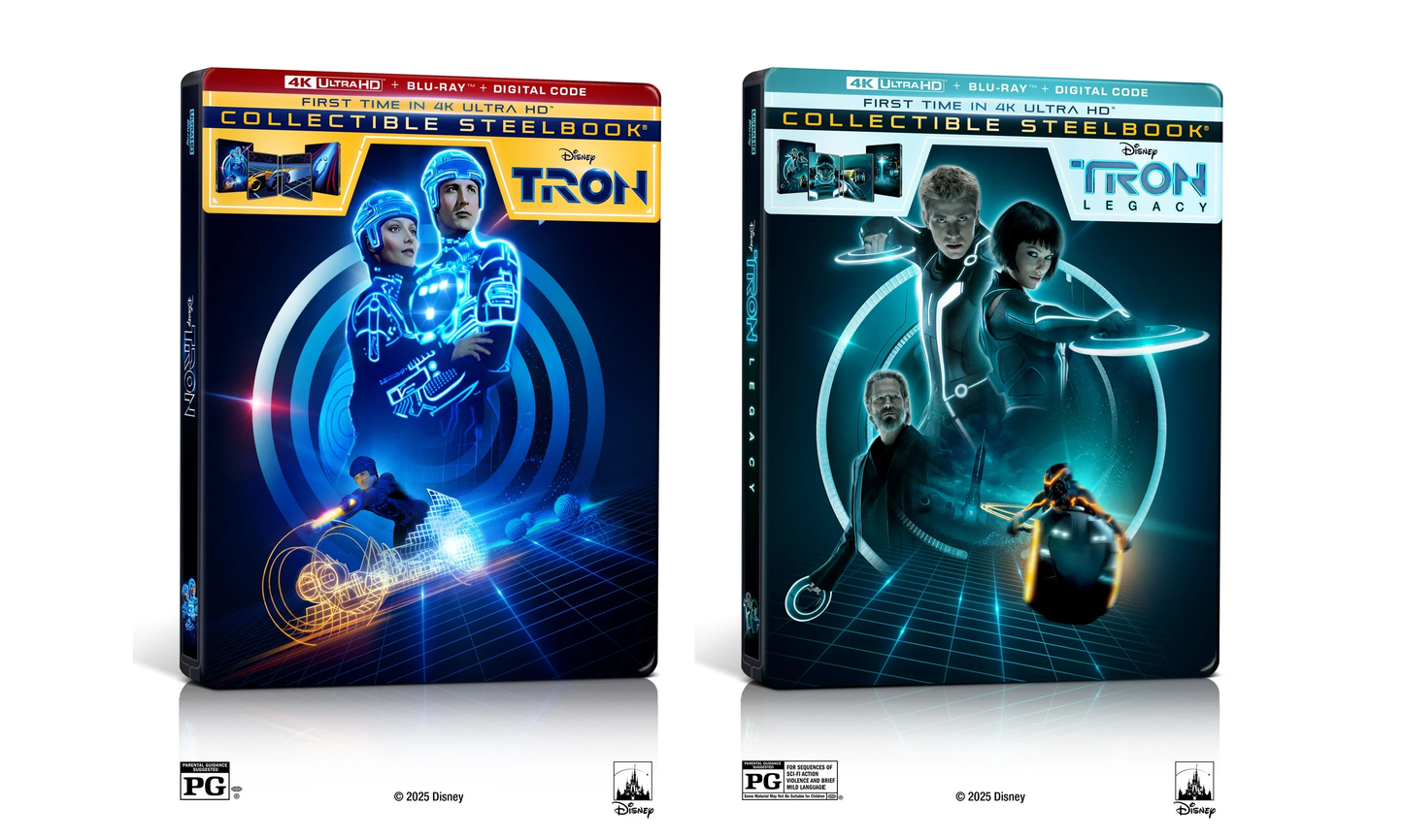 Tron & Tron Legacy 4K Ultra HD Steelbook + Blu-ray + Digital 4K Bundle