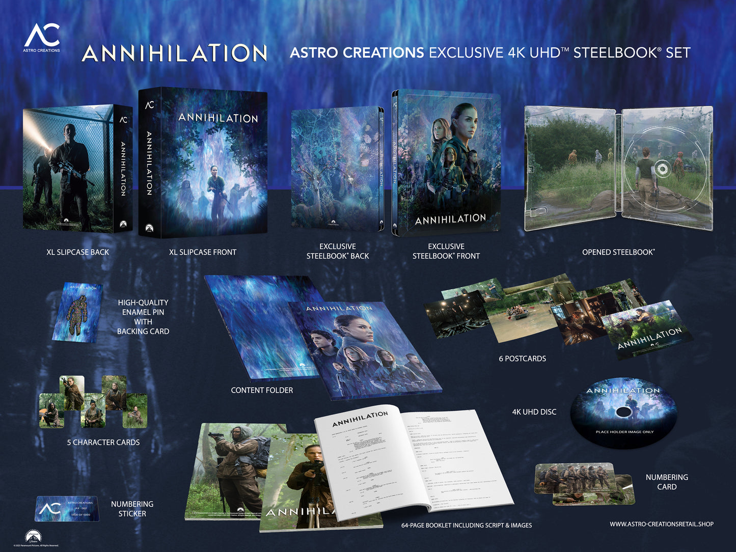 Annihilation 4K Blu-ray Steelbook Astro Creations Exclusive JAX-002 - One Click Box Set - PREORDER