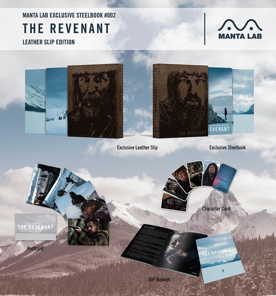 The Revenant Blu-ray Steelbook Manta Lab Exclusive ME#2 Leather Full Slip