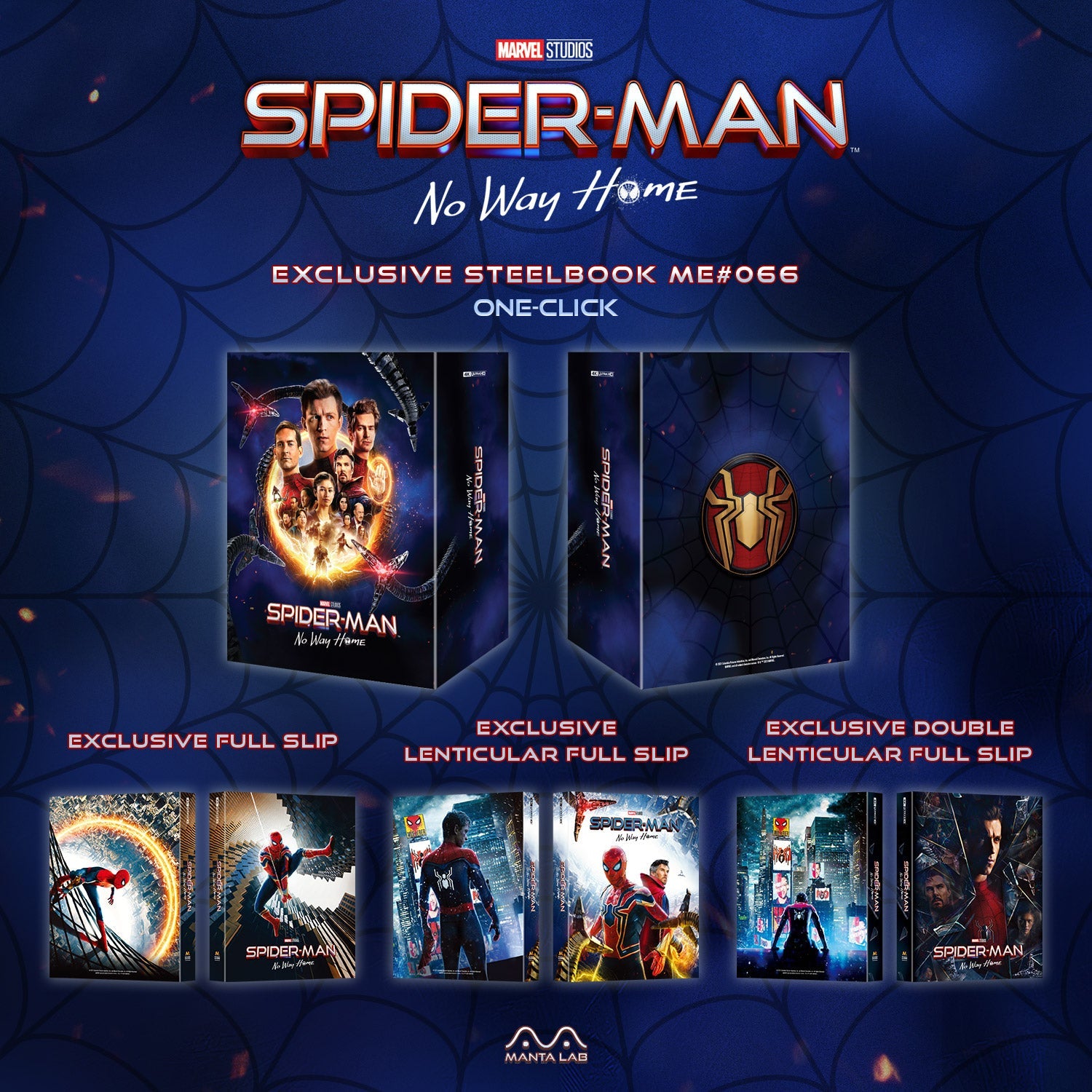 Spider-Man: No Way Home 4K Blu-ray Steelbook Manta Lab Exclusive ME#66