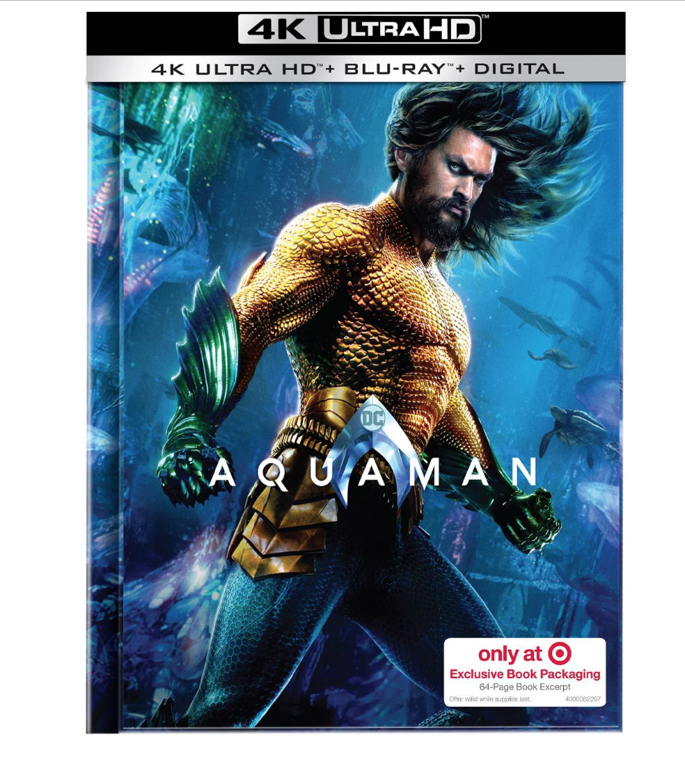 Aquaman 4K UHD + Blu-ray + Digital Target Exclusive 64 Page Digibook