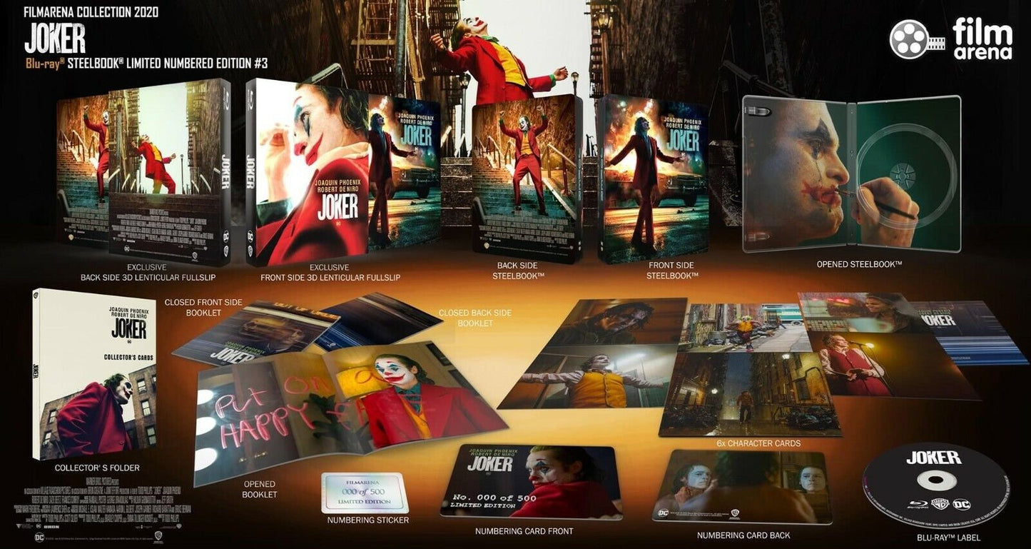 Joker 4K+2D Blu-ray Steelbook Set Filmarena Collection #140 Hard Box Set