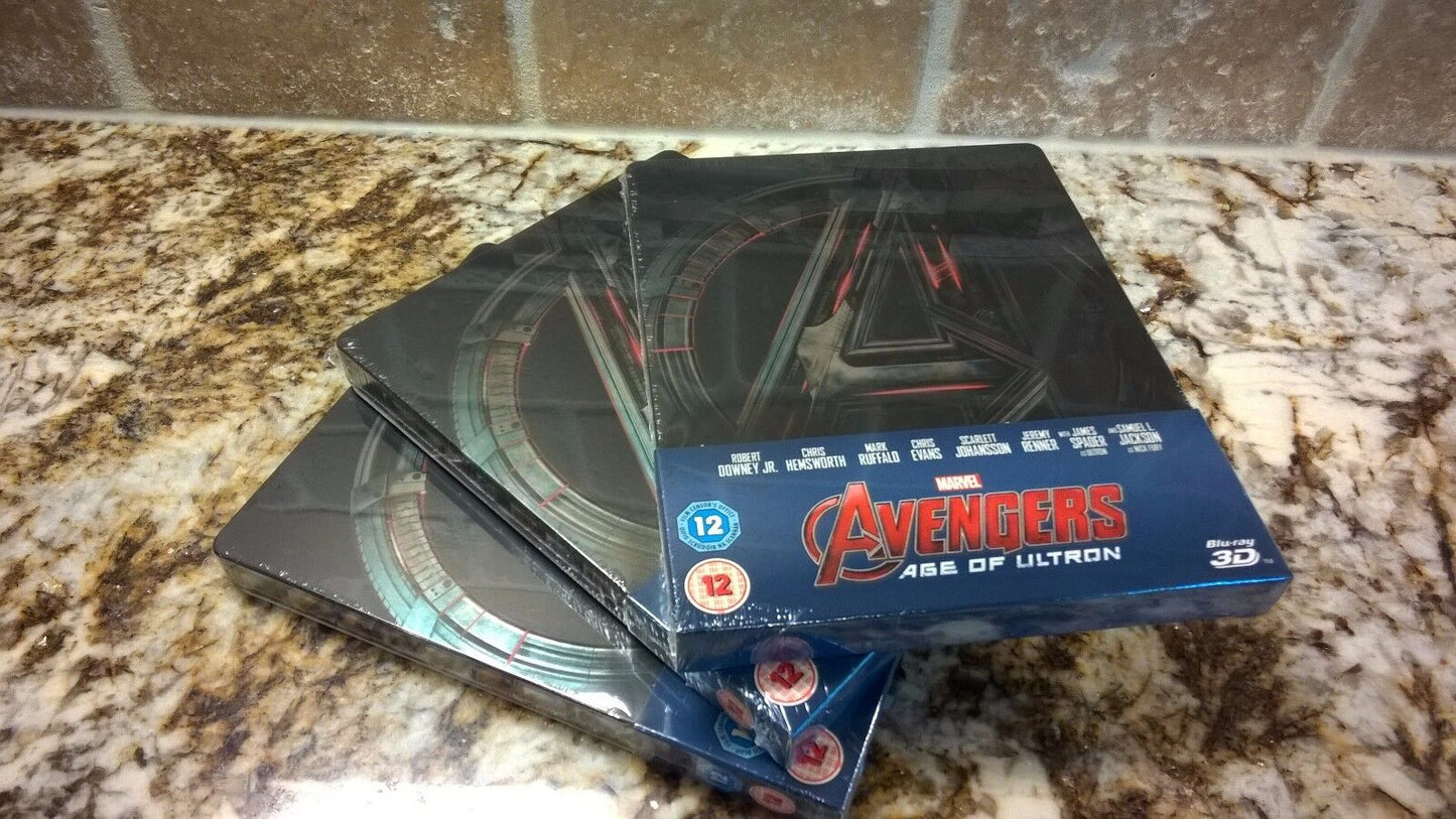 Avengers Age Of Ultron 3D Blu-Ray Steelbook Zavvi Exclusive