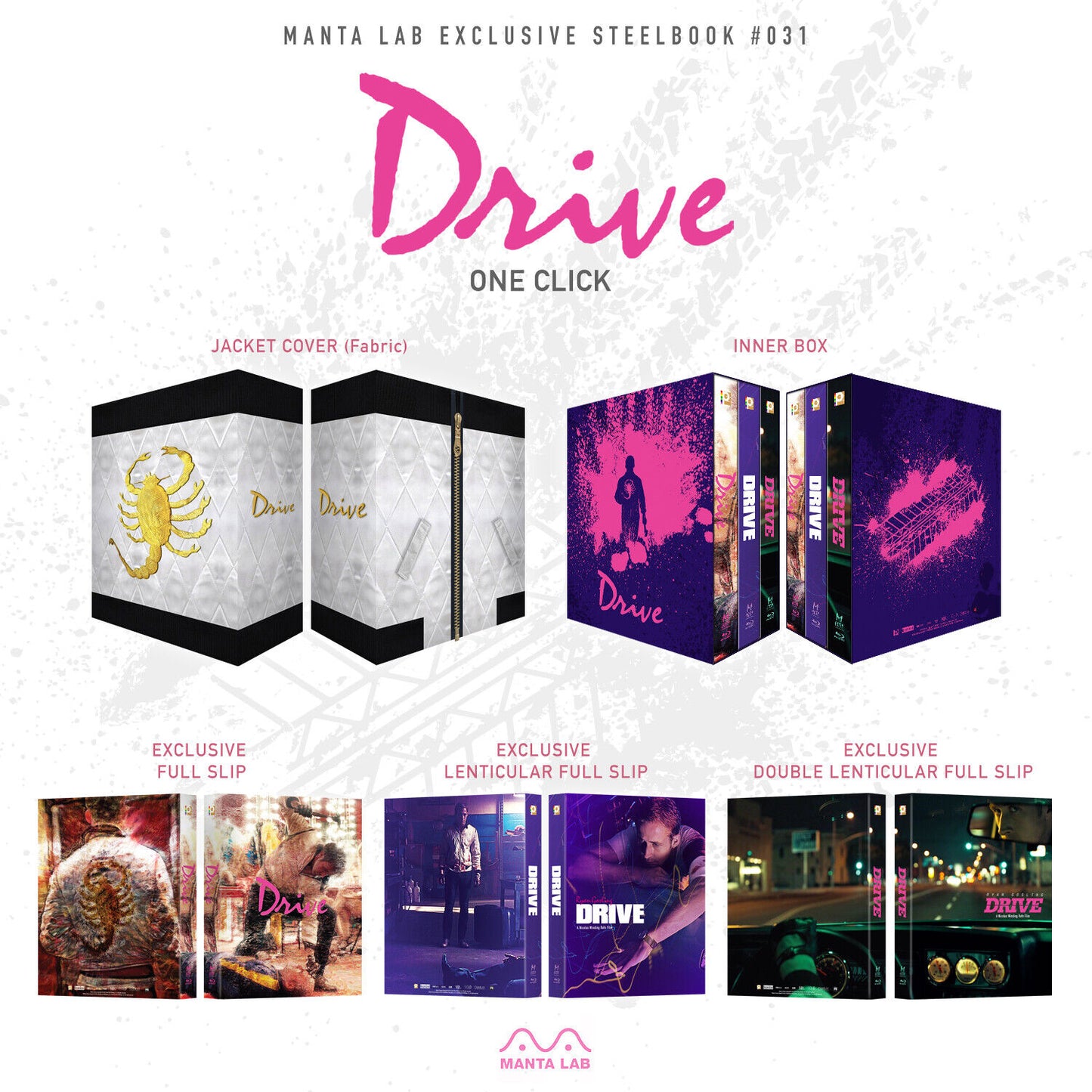Drive Blu-ray Steelbook Manta Lab Exclusive ME#31 One Click Box Set