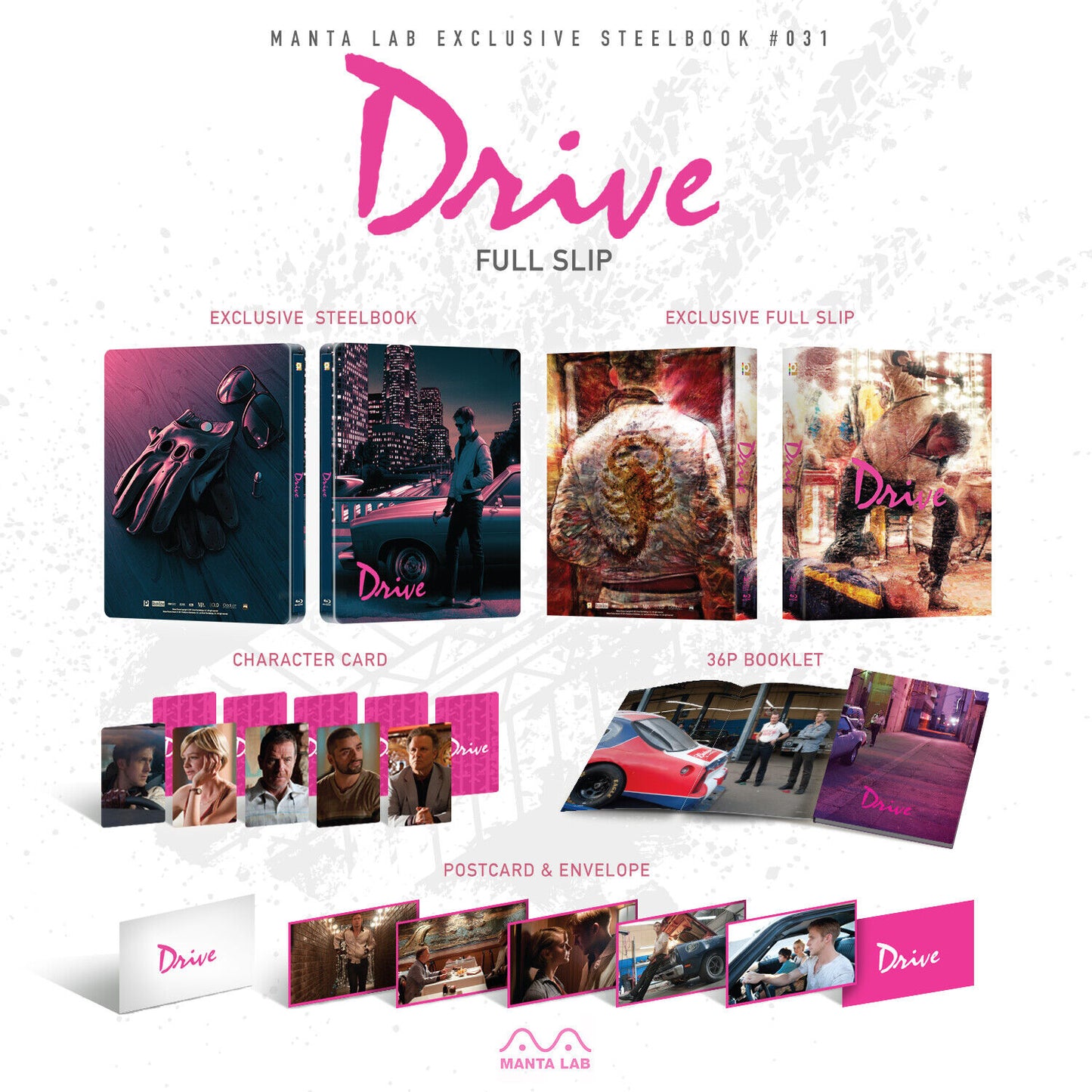 Drive Blu-ray Steelbook Manta Lab Exclusive ME#31 One Click Box Set