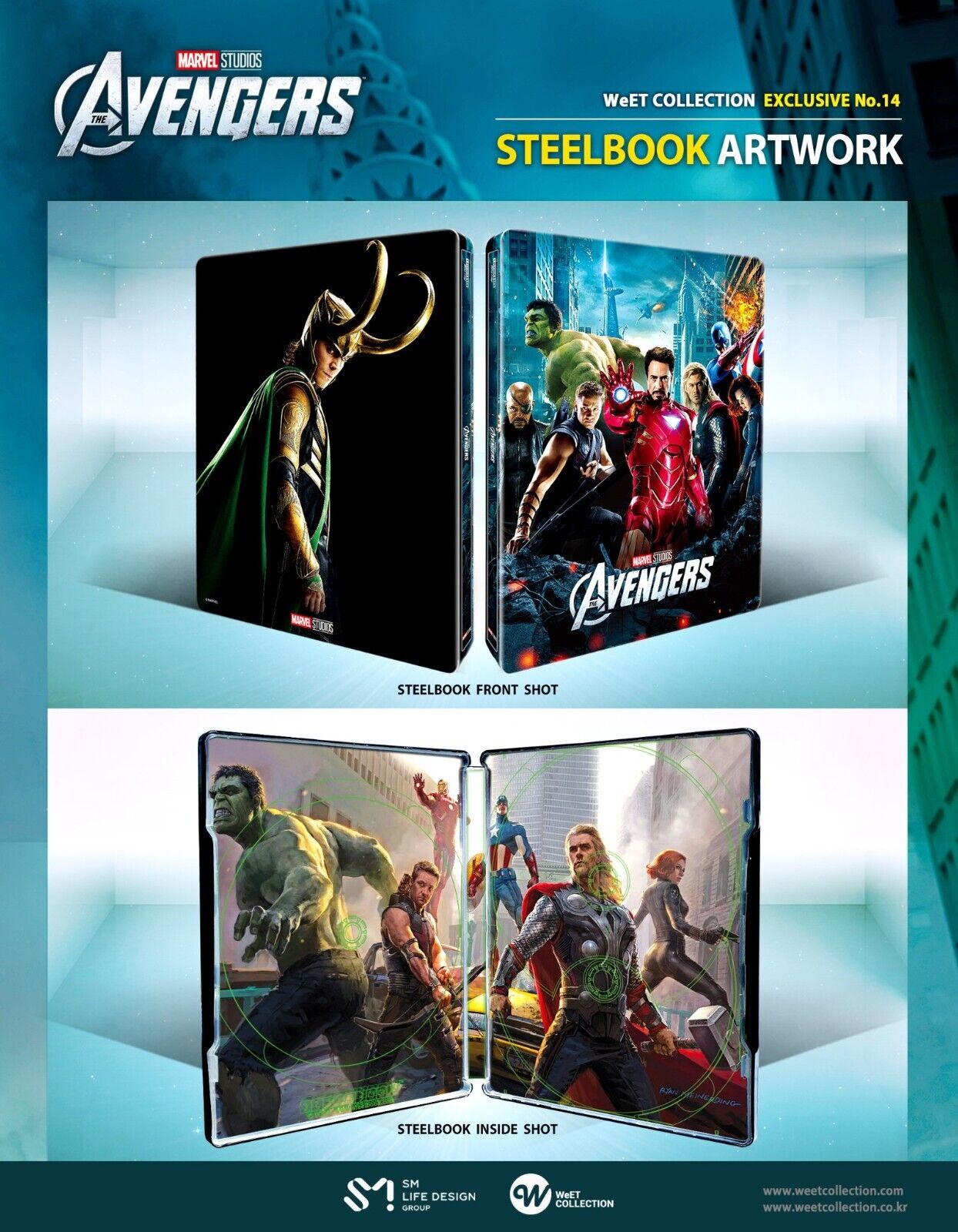 Avengers 4K+2D Blu-ray SteelBook WeET Collection Exclusive #14 Full Slip A2