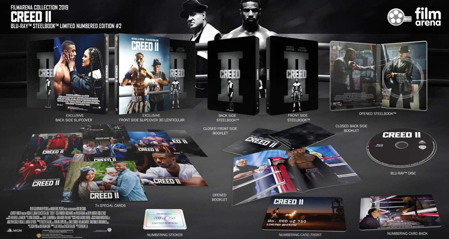 Creed II 4K+2D Blu-ray SteelBook Filmarena Collection #118 Box Set