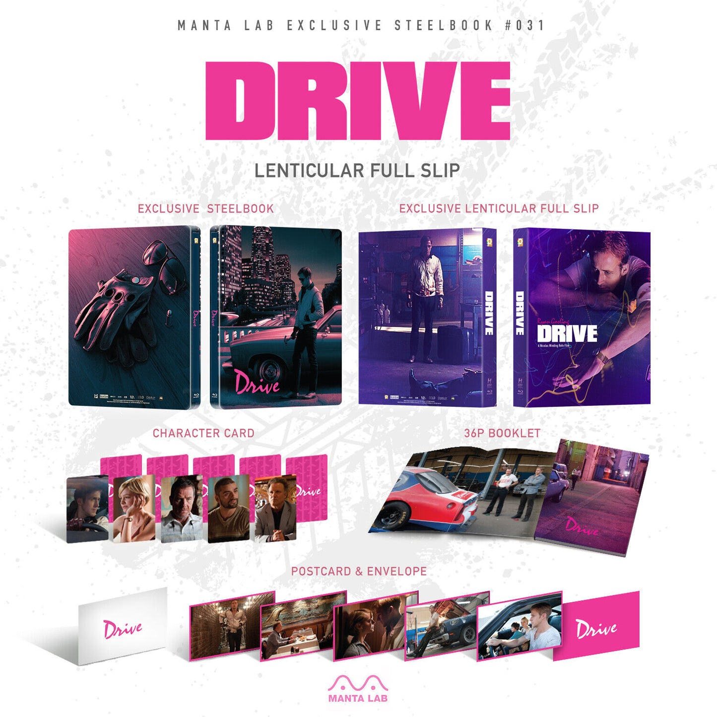 Drive Blu-ray Steelbook Manta Lab Exclusive ME#31 One Click Box Set