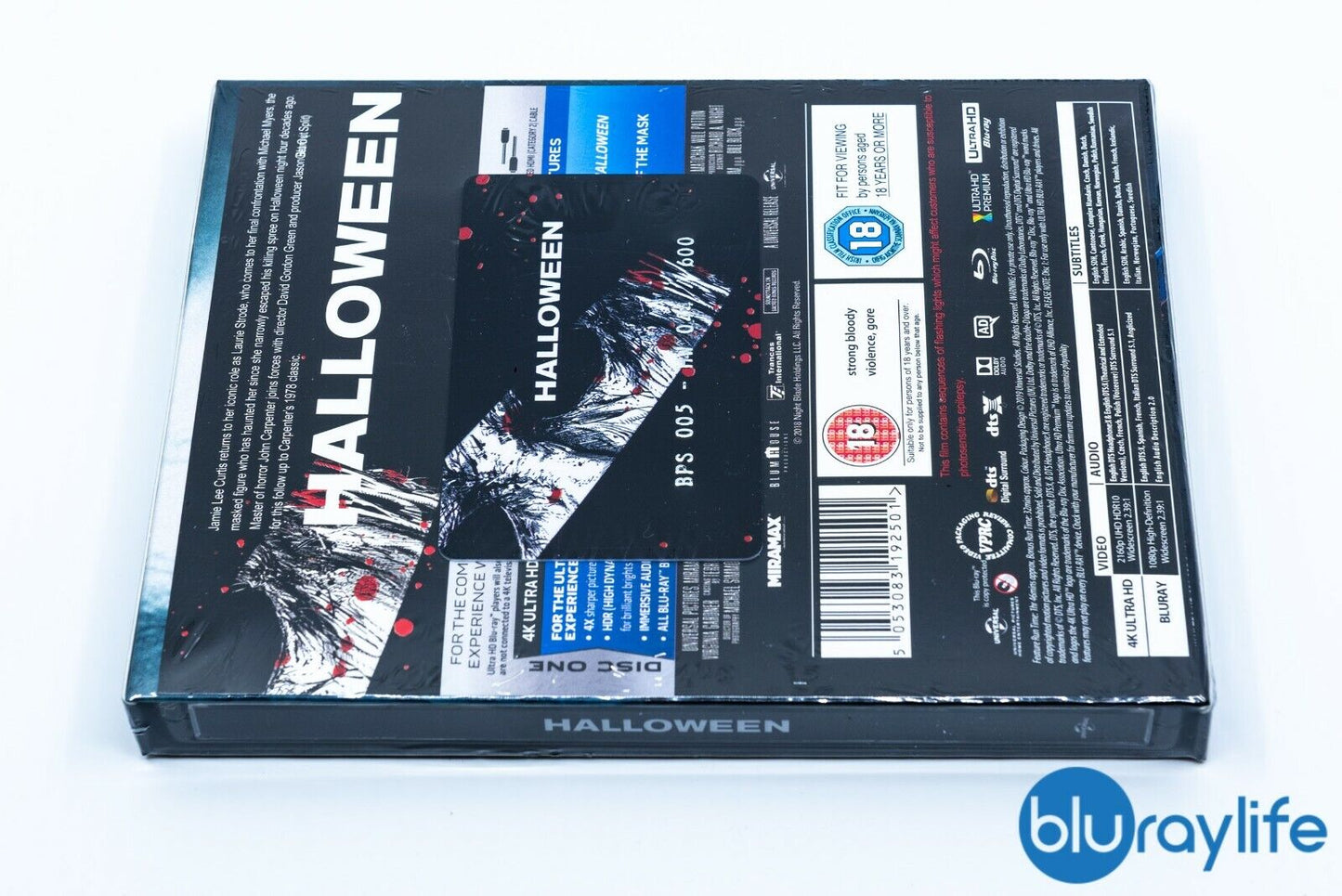 Halloween (2018) 4K + Bonus Blu-ray Steelbook EverythingBlu BPS#005 Exclusive Full Slip