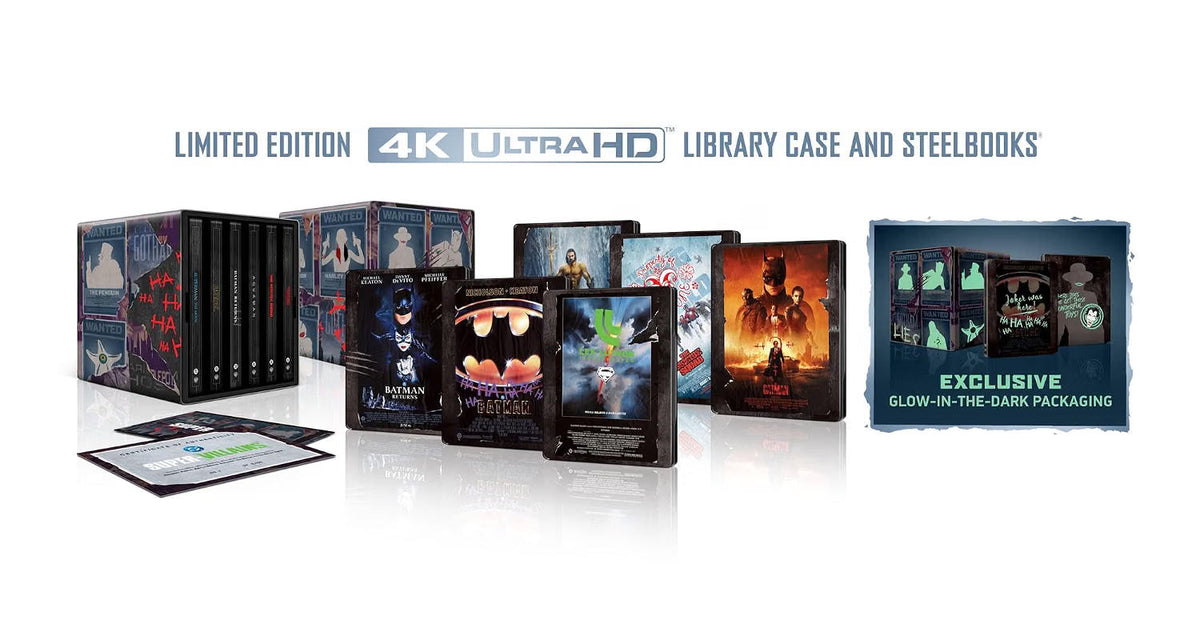 [USA] DC Villains 6-Film (2026): 4K UHD Blu-ray Limited Edition SteelBook Library Case Pre-Order Added