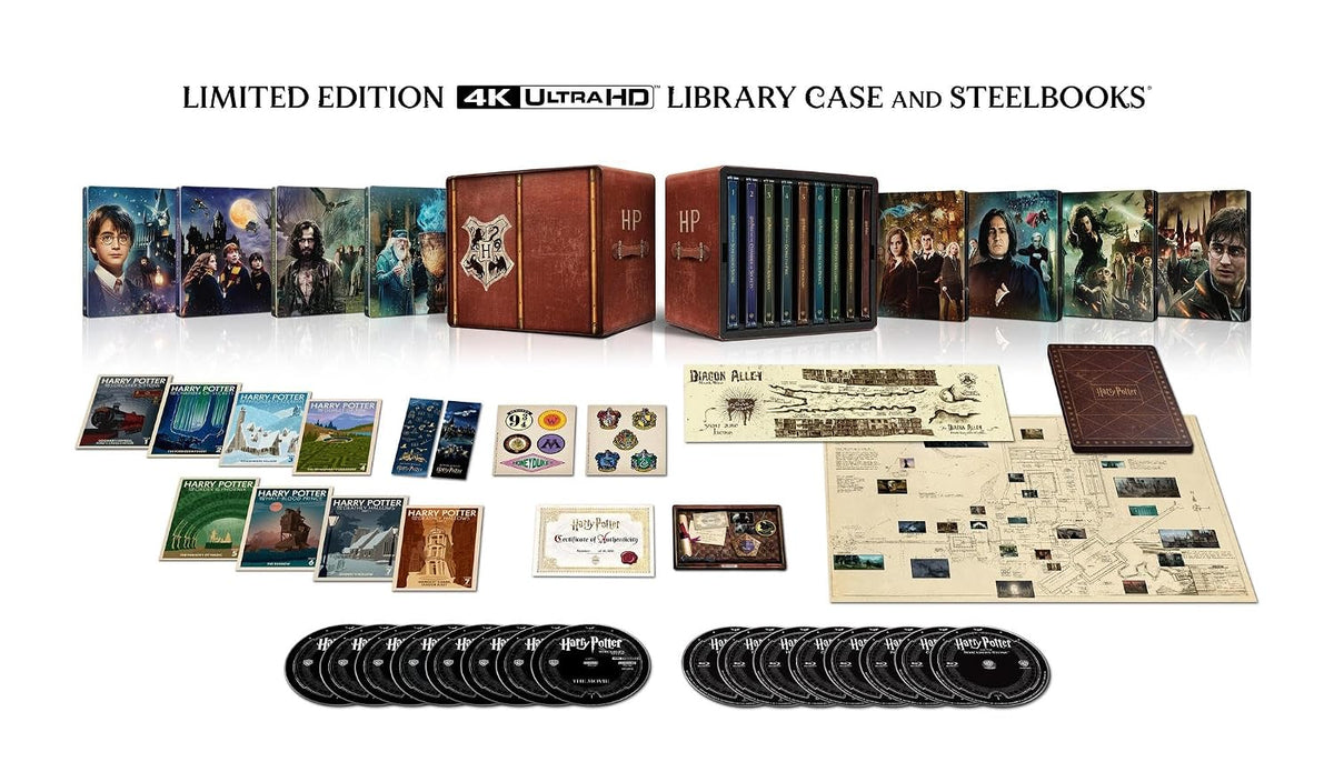 [USA] Harry Potter Collection (8-Film) (2026): 4K UHD Blu-ray Steelbook Library Case Pre-Order Added