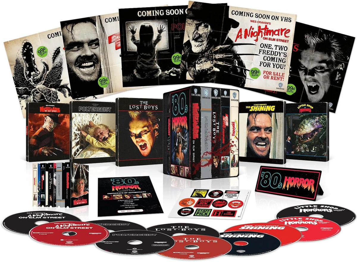 [USA] 80's Horror 5-Film SteelBook (2026): 4K UHD Blu-ray Limited Edition Library Case Pre-Order Added