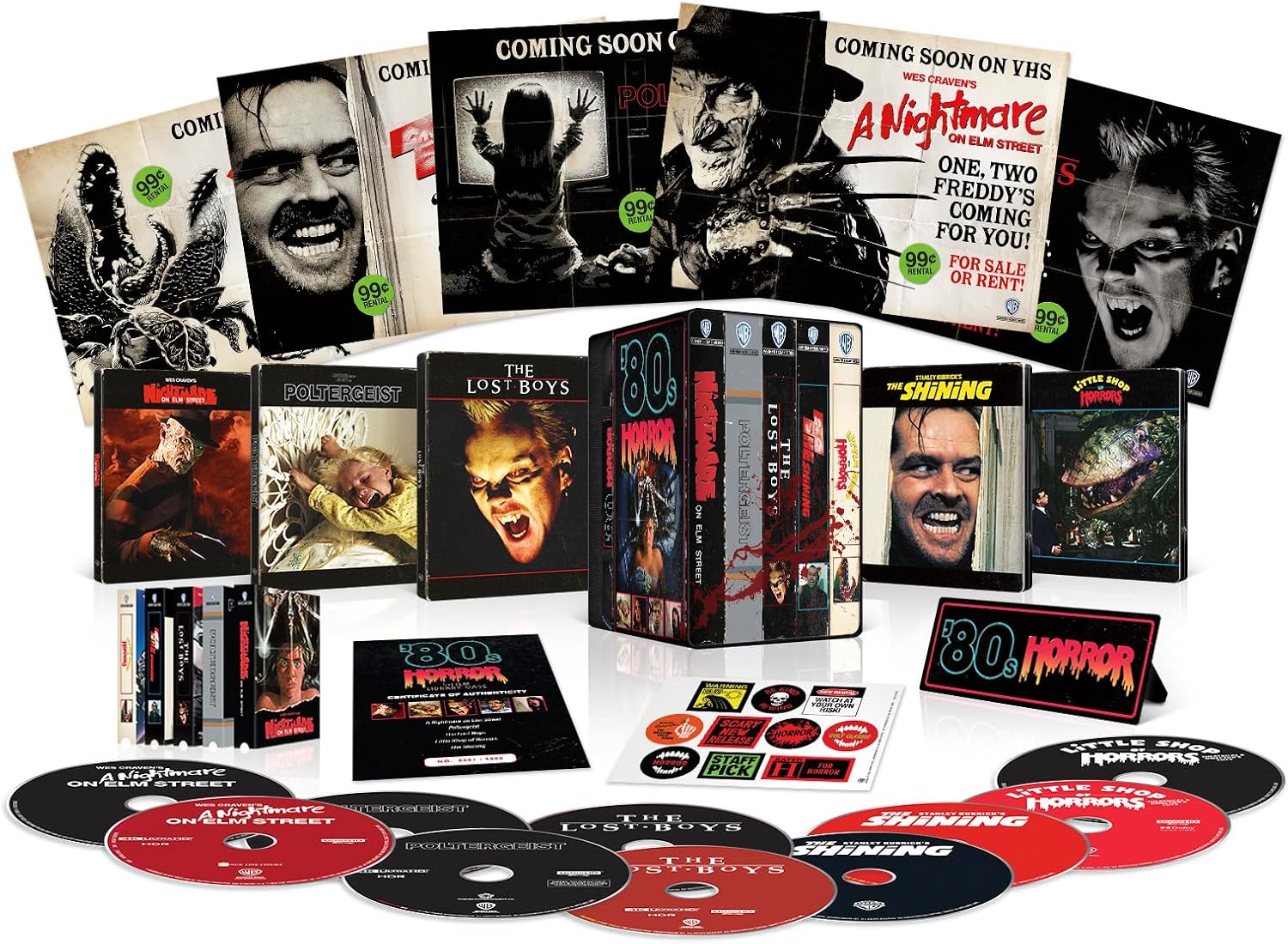[USA] 80's Horror 5-Film SteelBook (2026): 4K UHD Blu-ray Limited Edition Library Case Pre-Order Added
