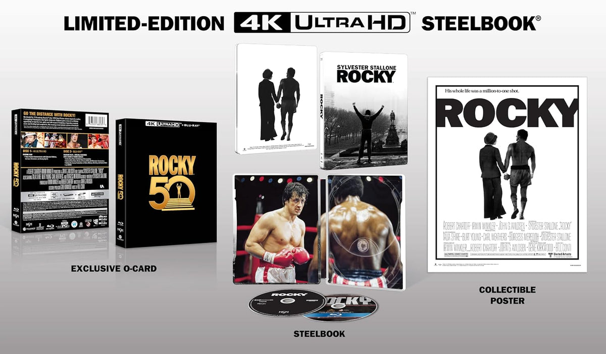 [USA] Rocky 50th Anniversary (1976): 4K UHD Blu-ray Collector's Edition SteelBook Pre-Order Added