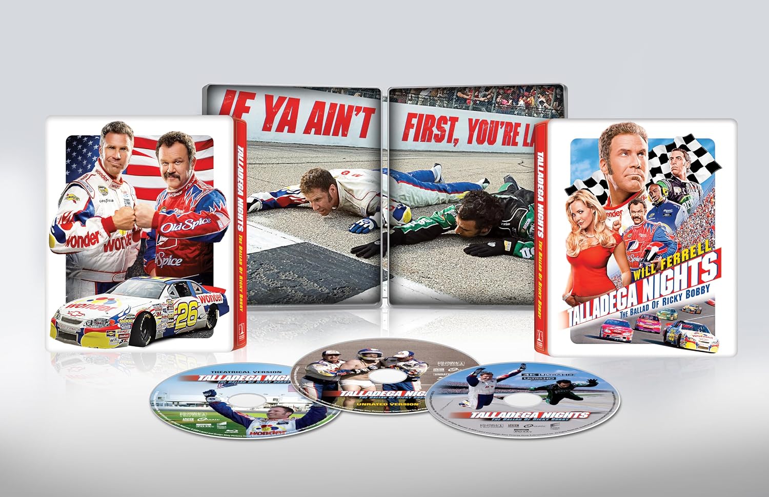 [USA] Talladega Nights: The Ballad of Ricky Bobby 20th Anniversary (2026): 4K UHD Blu-ray Limited Edition SteelBook Pre-Order Added