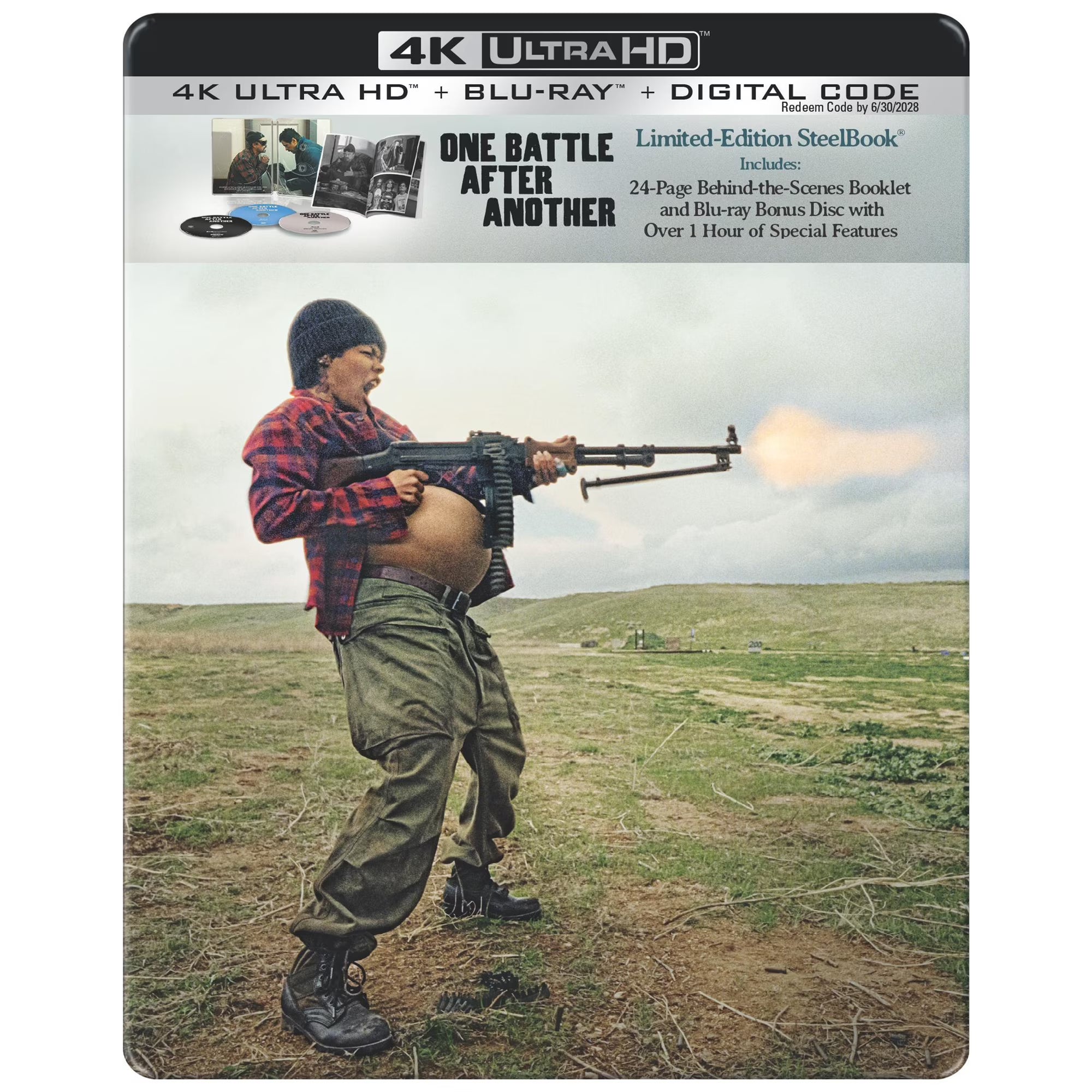 One Battle After Another 4K Ultra HD Steelbook + Blu-ray + Digital 4K
