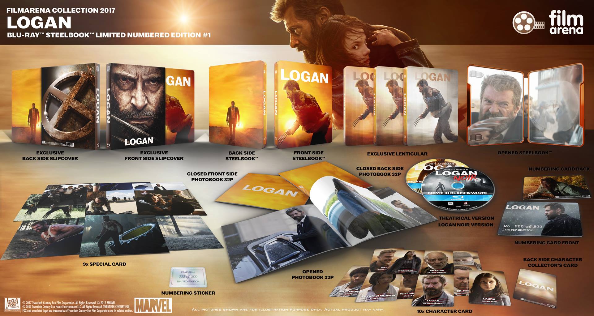 Coffret collector Blu-ray Steelbook Logan Filmarena Collection #77 E4 Maniacs, édition 4