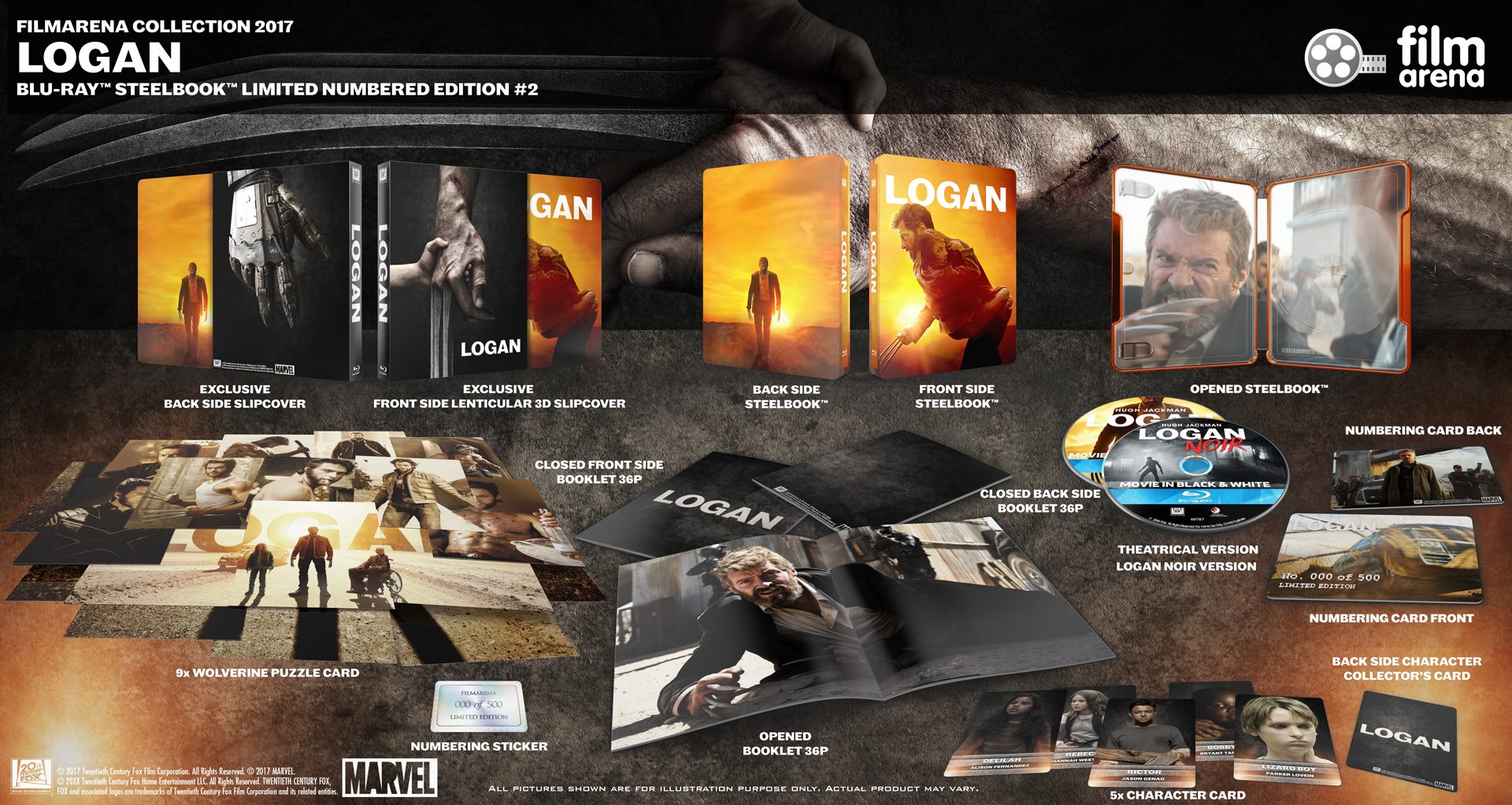 Coffret collector Blu-ray Steelbook Logan Filmarena Collection #77 E4 Maniacs, édition 4