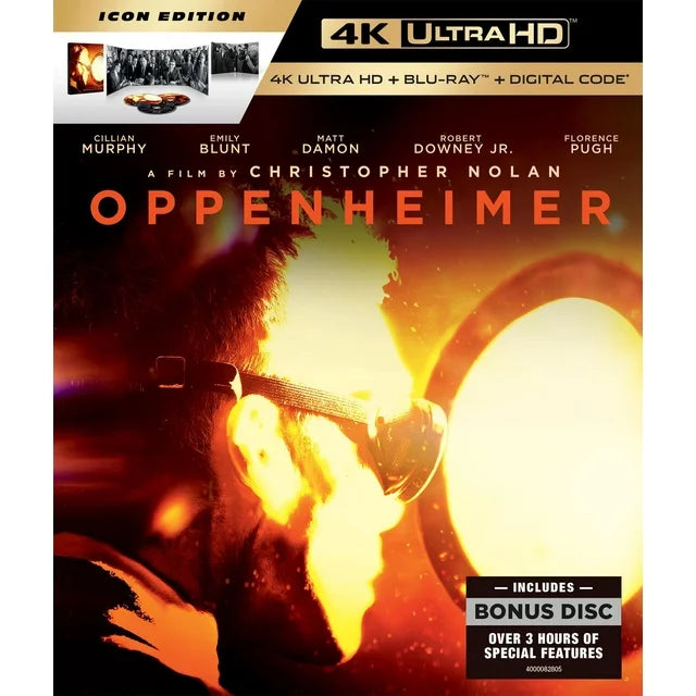 Oppenheimer (Édition Iconique) (Exclusivité Walmart) (4K UHD + Blu-ray + Copie numérique)