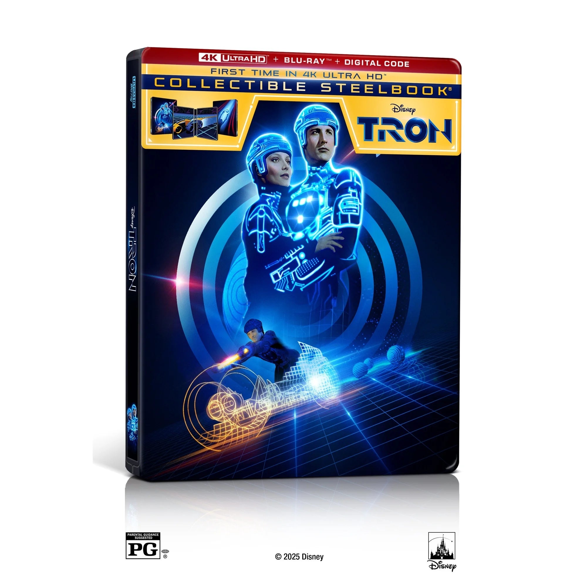 Coffret Steelbook 4K Ultra HD Tron et Tron Legacy + Blu-ray + Digital 4K