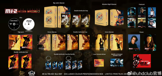 Mission Impossible 2 4K + (BD) Digipak Wooden Box Set UC38 UHD Club Limited Edition
