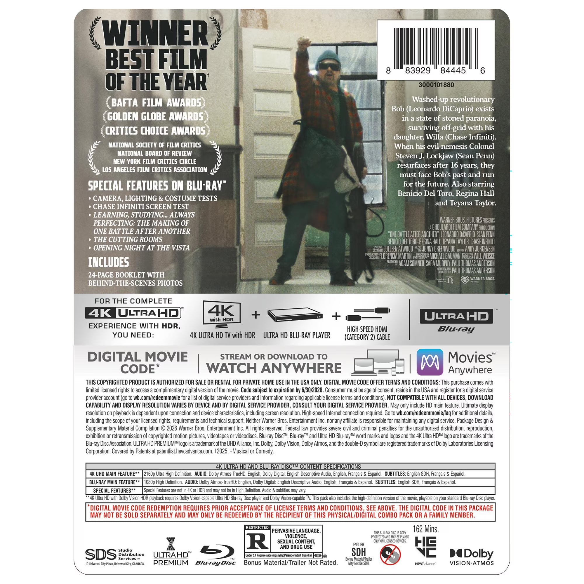 One Battle After Another 4K Ultra HD Steelbook + Blu-ray + Digital 4K