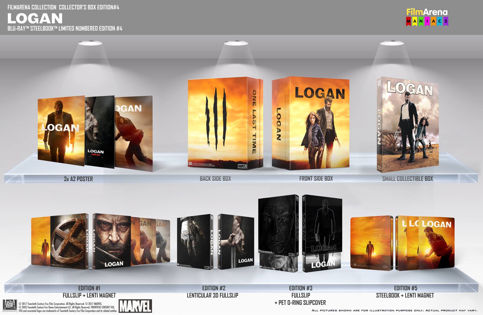 Logan Blu-ray Steelbook Filmarena Collection #77 E4 Maniacs Collectors ...