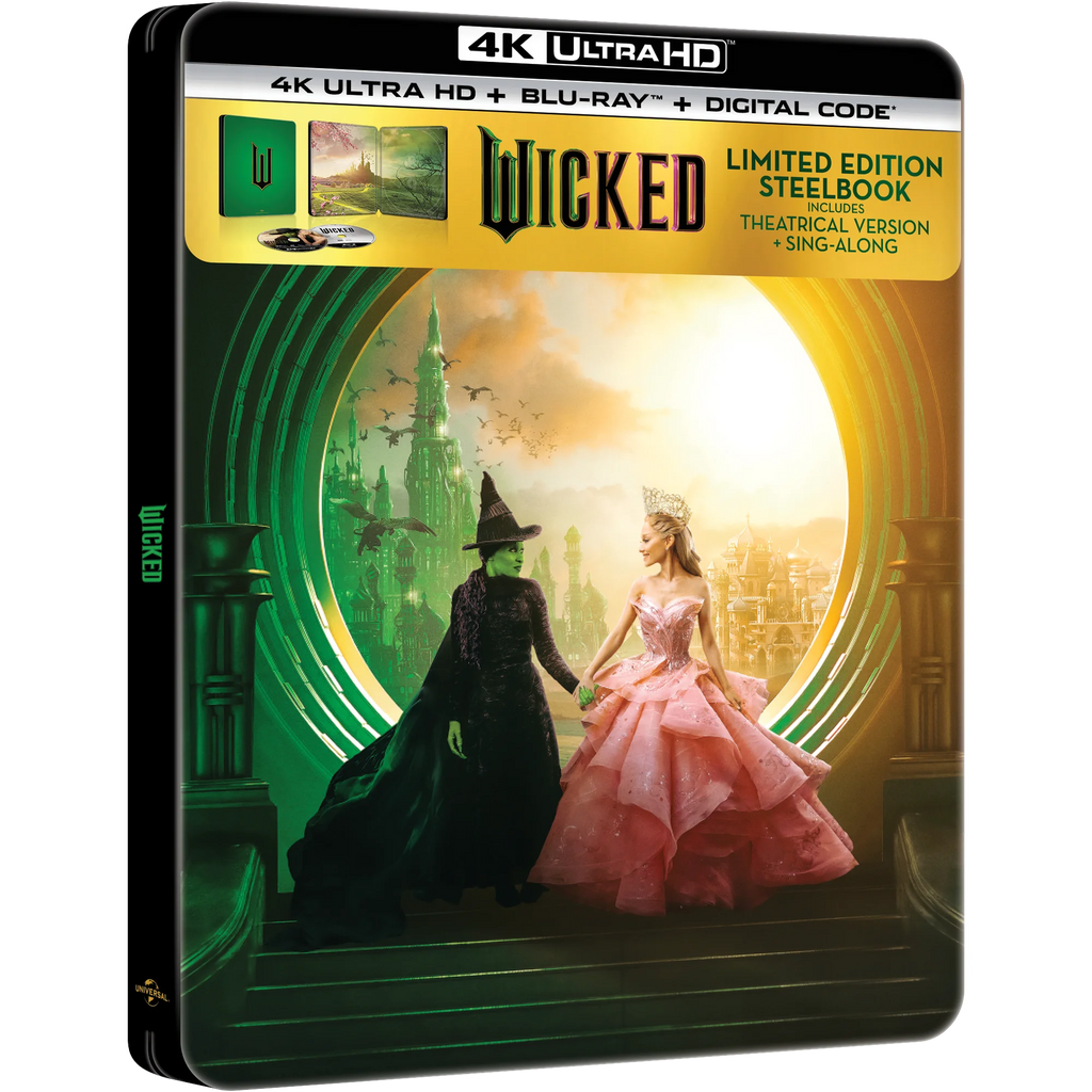 Wicked (Exclusivité Walmart) Steelbook (4K Ultra HD + Blu-ray + Numérique)