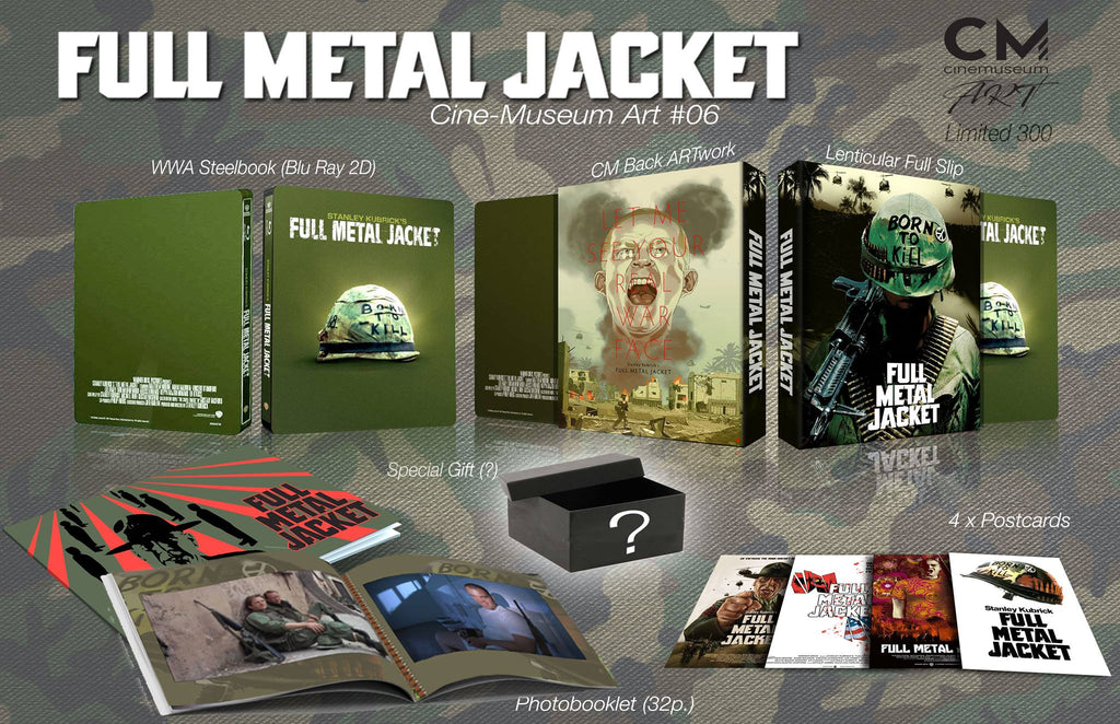 Full Metal Jacket Cinemusem CMA#06 Blu-ray Steelbook Lenticulaire Full Slip