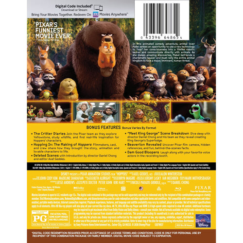 Hoppers 4K Ultra HD Steelbook + Blu-ray + Digital 4K