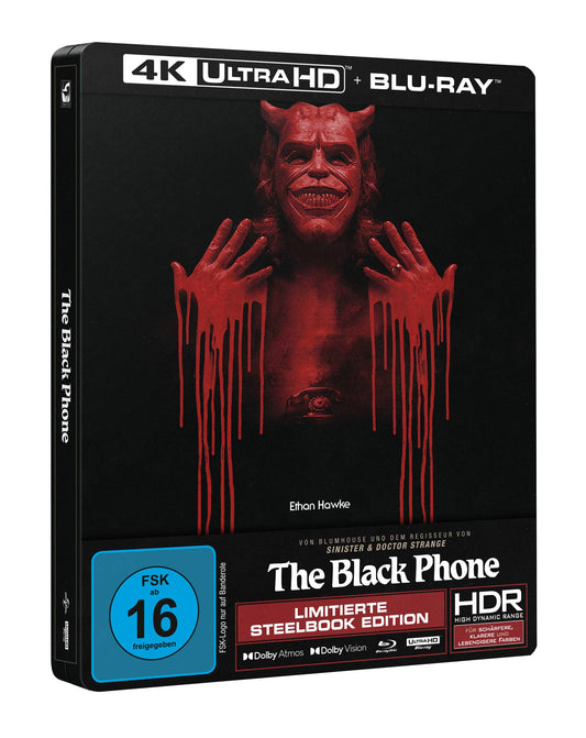The Black Phone 4K UHD Blu-Ray Steelbook Limited Edition - Preorder
