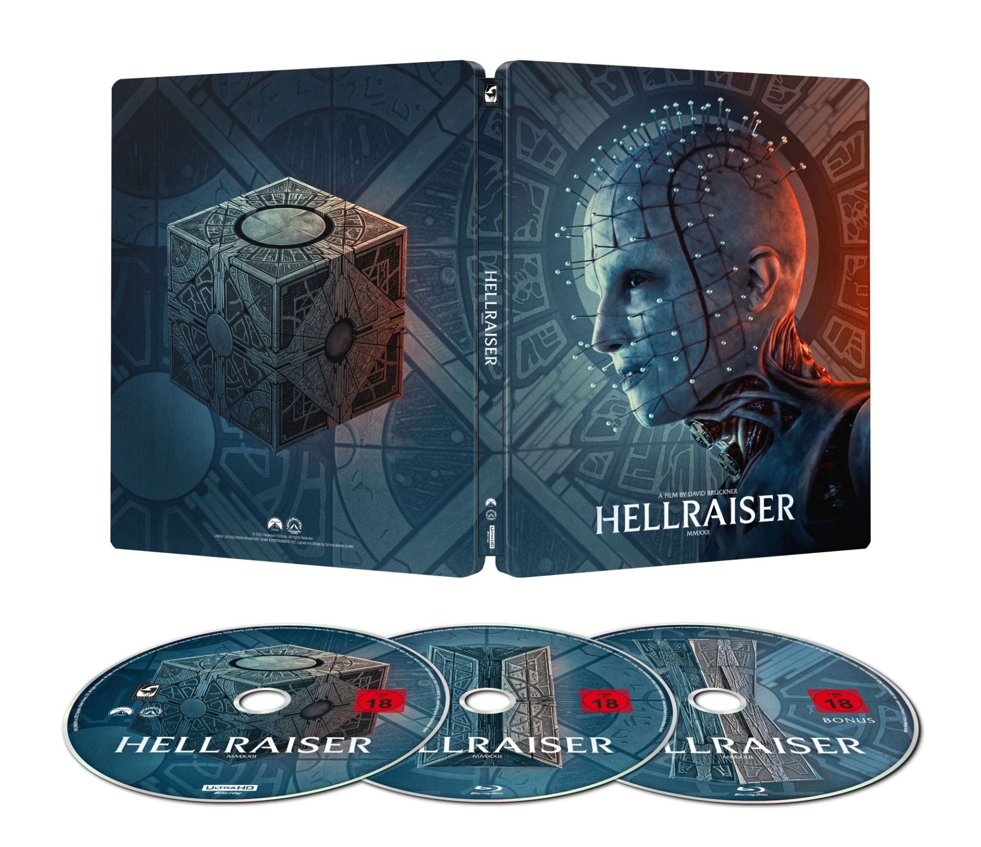 Hellraiser - Das Schloss zur Hölle (Hellraiser 2022) 4K UHD + Blu-Ray + Bonus Blu-ray Steelbook Limited Edition (Germany Import)