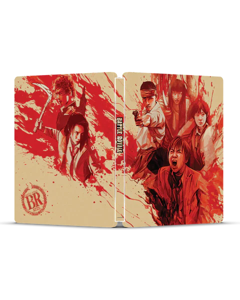 Battle Royale 25th Anniversary Edition 4K Blu-ray Steelbook  (4K Ultra HD + Blu-ray + Digital) + T-Shirt Bundle - PREORDER