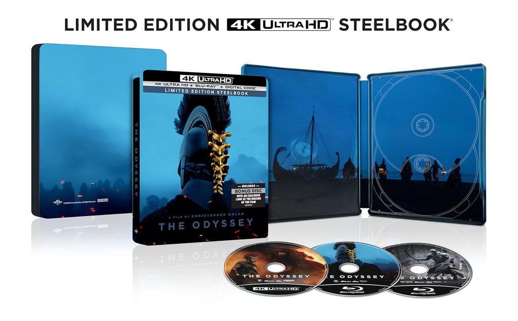 The Odyssey 4K Ultra HD + Blu-ray + Digital Limited Edition Steelbook - PREORDER