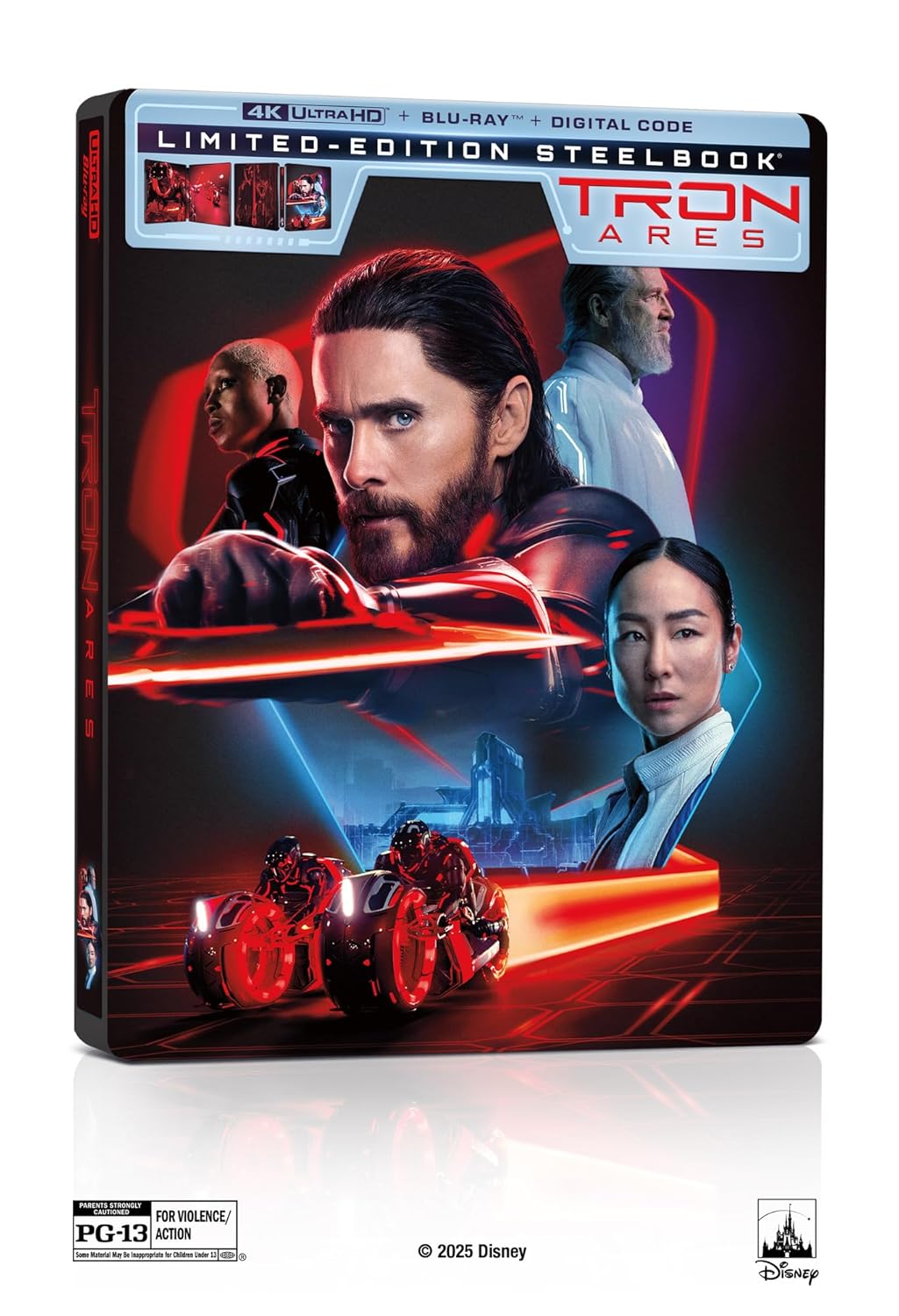 Tron : Ares 4K Ultra HD Steelbook + Blu-ray + Digital 4K - PRÉCOMMANDE