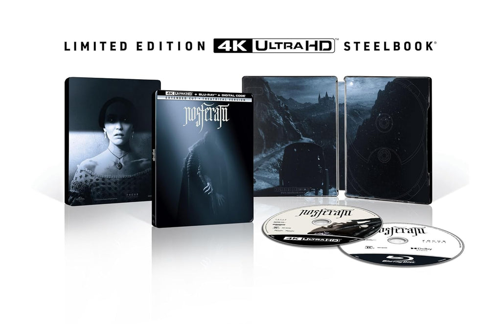 Nosferatu (Version longue) Édition limitée Steelbook (4K Ultra HD + Blu-ray + Numérique)