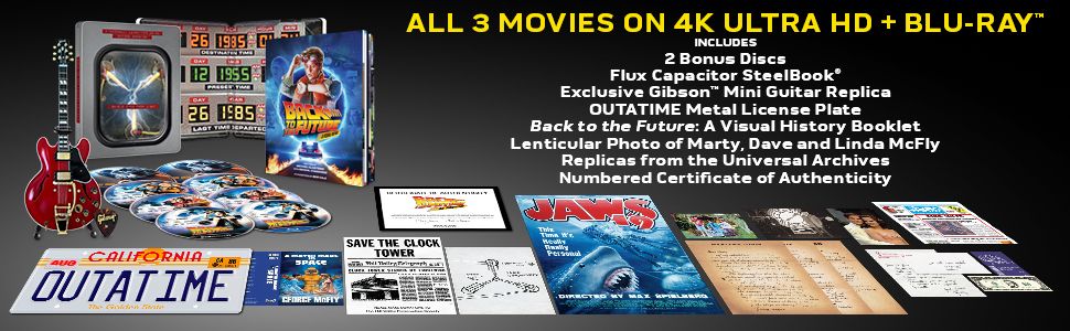 Retour vers le futur - Coffret Steelbook Trilogie 4K 40e anniversaire (Exclusivité Amazon)